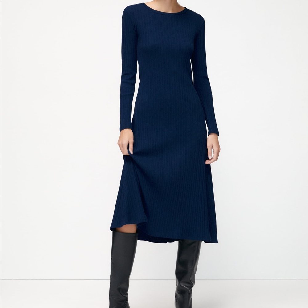 New dark blue Zara dress